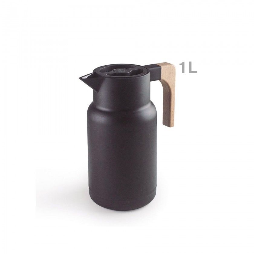 Jarro Trmico Wood Preto 1000ml