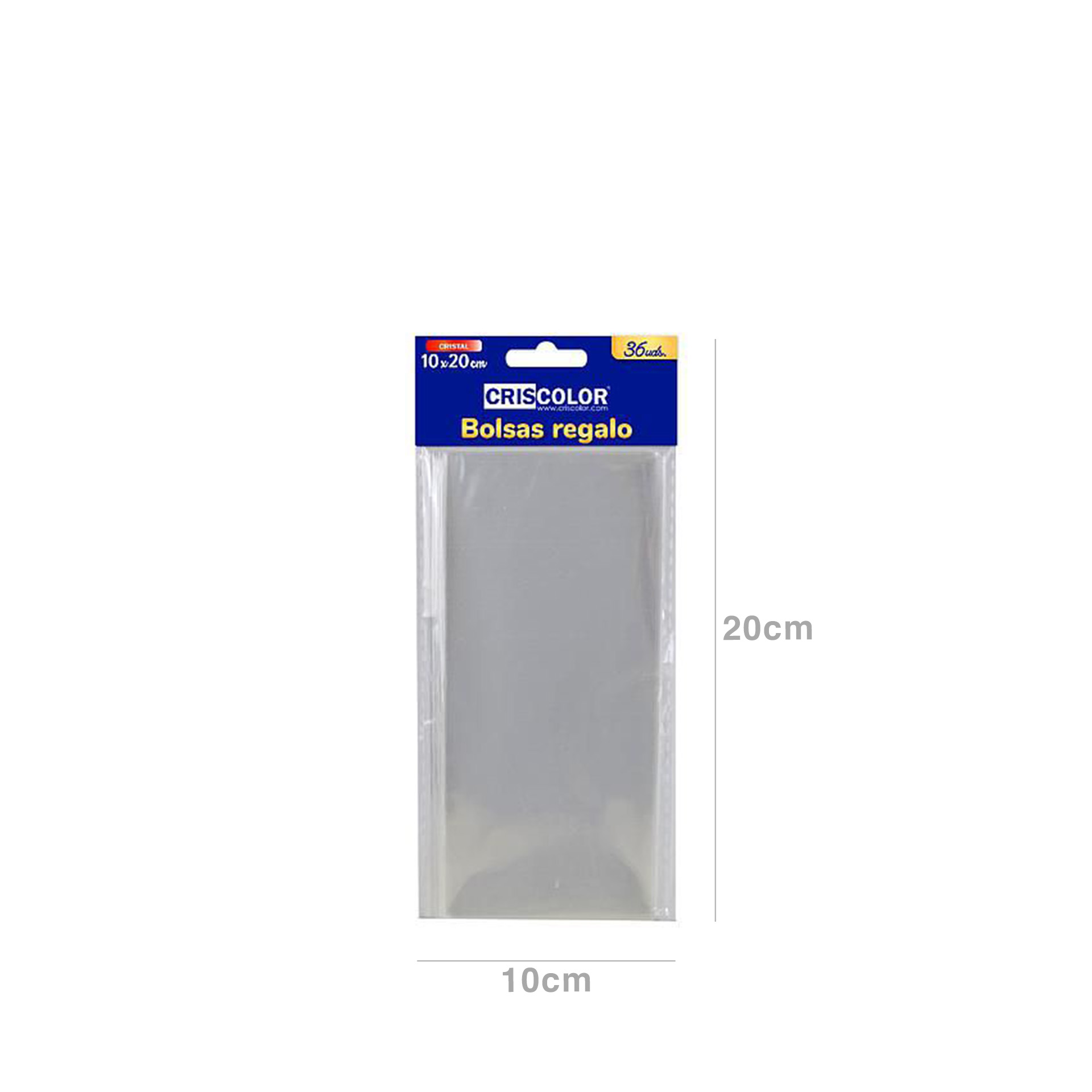 Saco Cristal Plástico Incolor 10X20cm Pack 36
