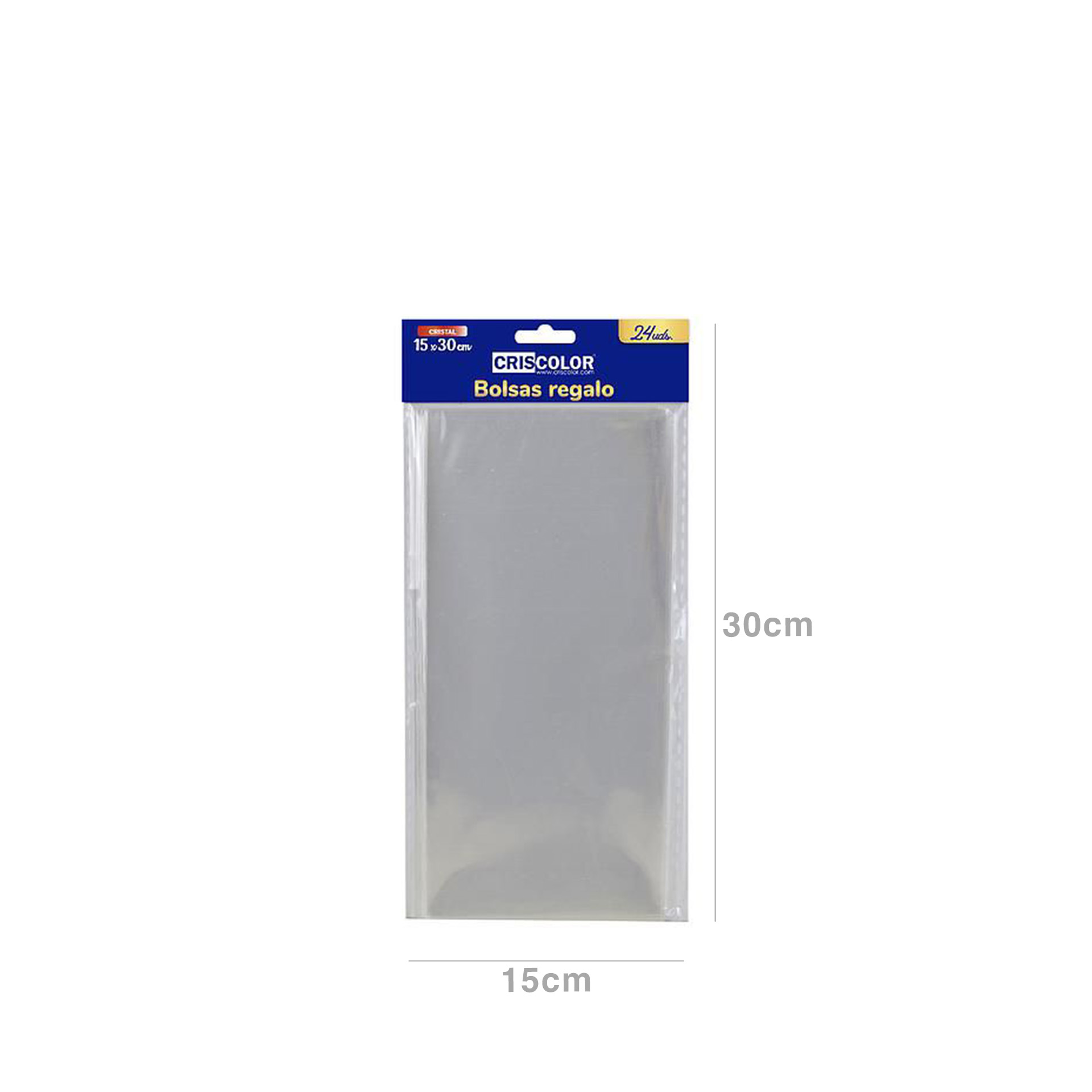 Saco Cristal Plástico Incolor 15X30cm Pack 24