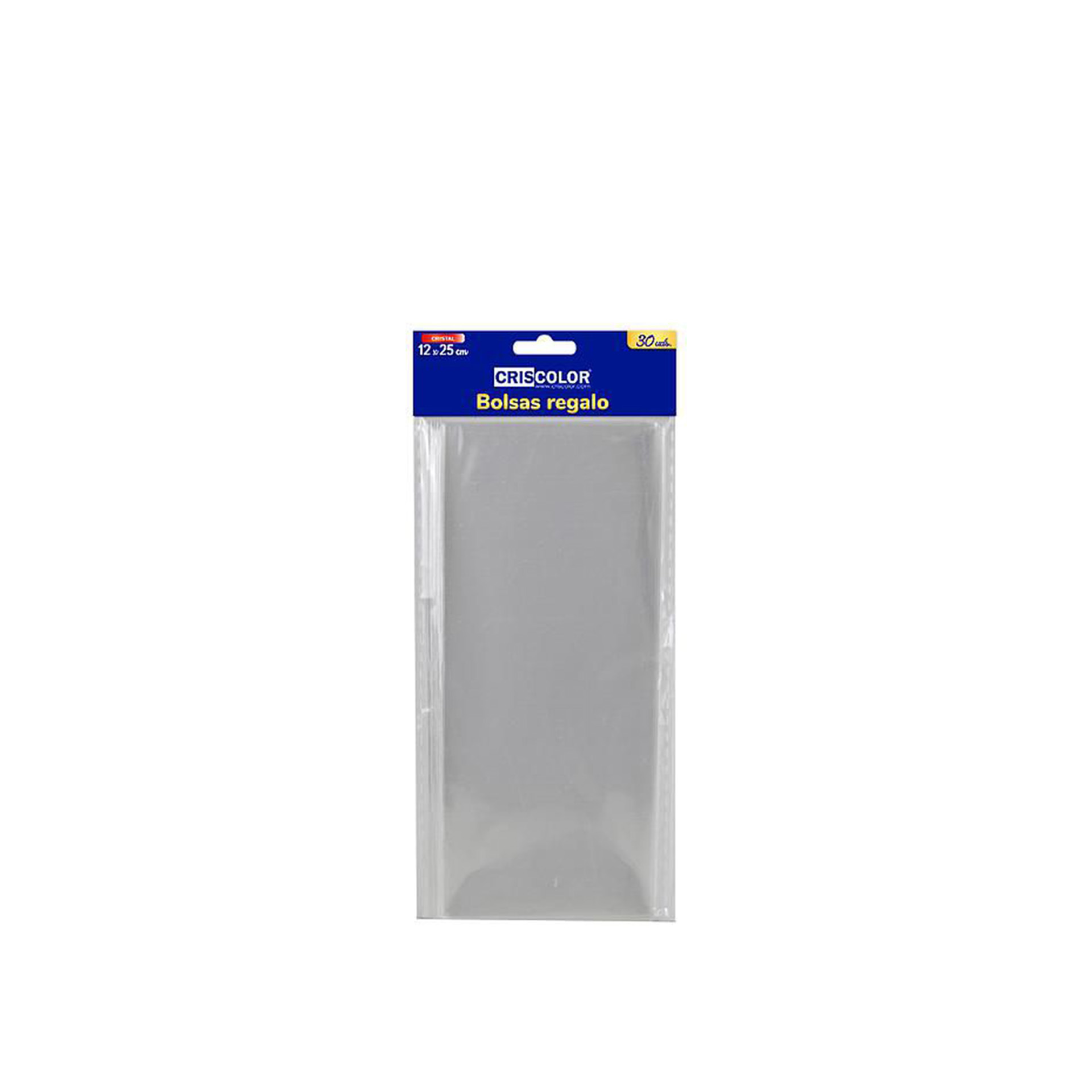 Saco Cristal Plástico Incolor 12X25cm Pack 30