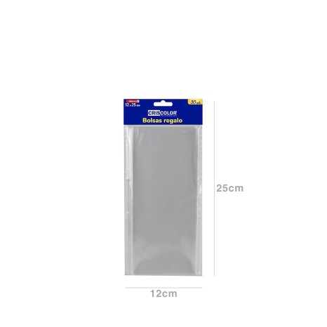Saco Cristal Plástico Incolor 12X25cm Pack 30 - Image product