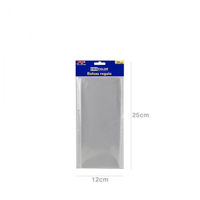 Saco Cristal Plástico Incolor 12X25cm Pack 30 Saco Cristal Plástico Incolor 12X25cm Pack 30