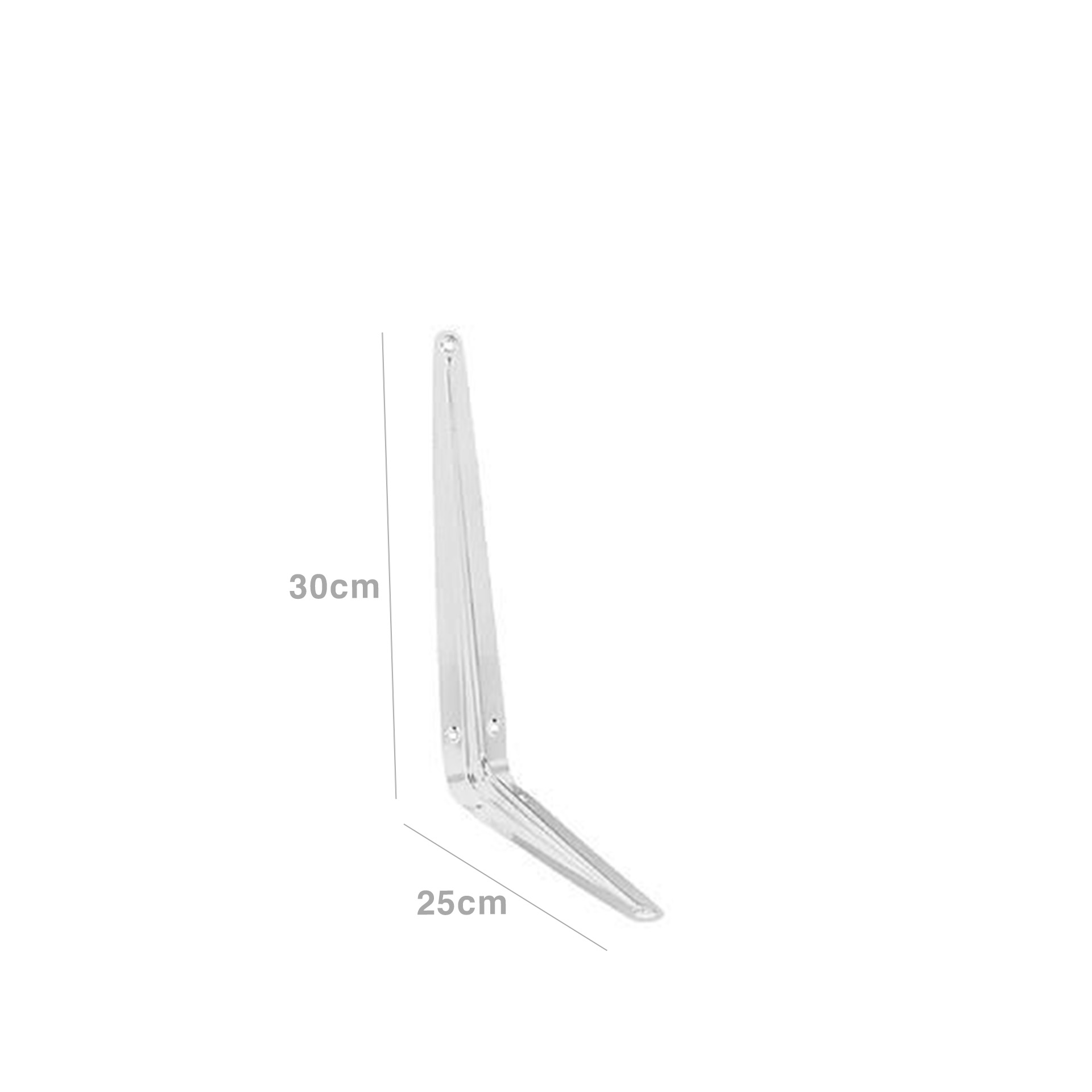 Esquadro Parede Inox Brilho