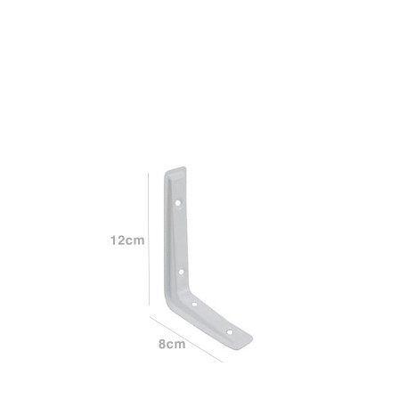 Esquadro Parede Inox Branco 80X120mm - Image product
