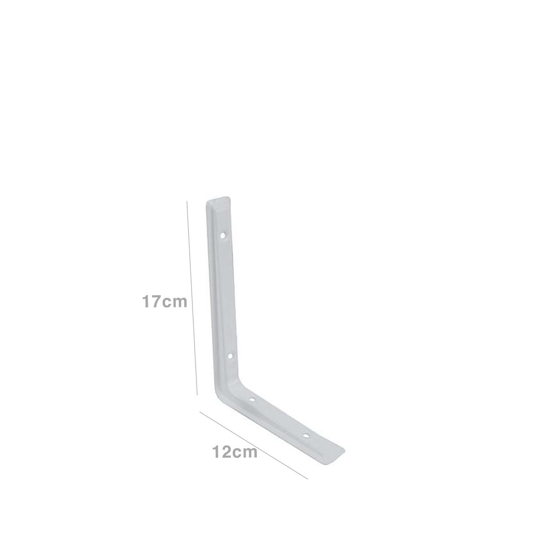 Esquadro Parede Inox Branco 120X170mm