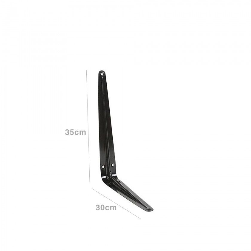 Esquadro Parede Inox Preto 300X350mm Esquadro Parede Inox Preto 300X350mm