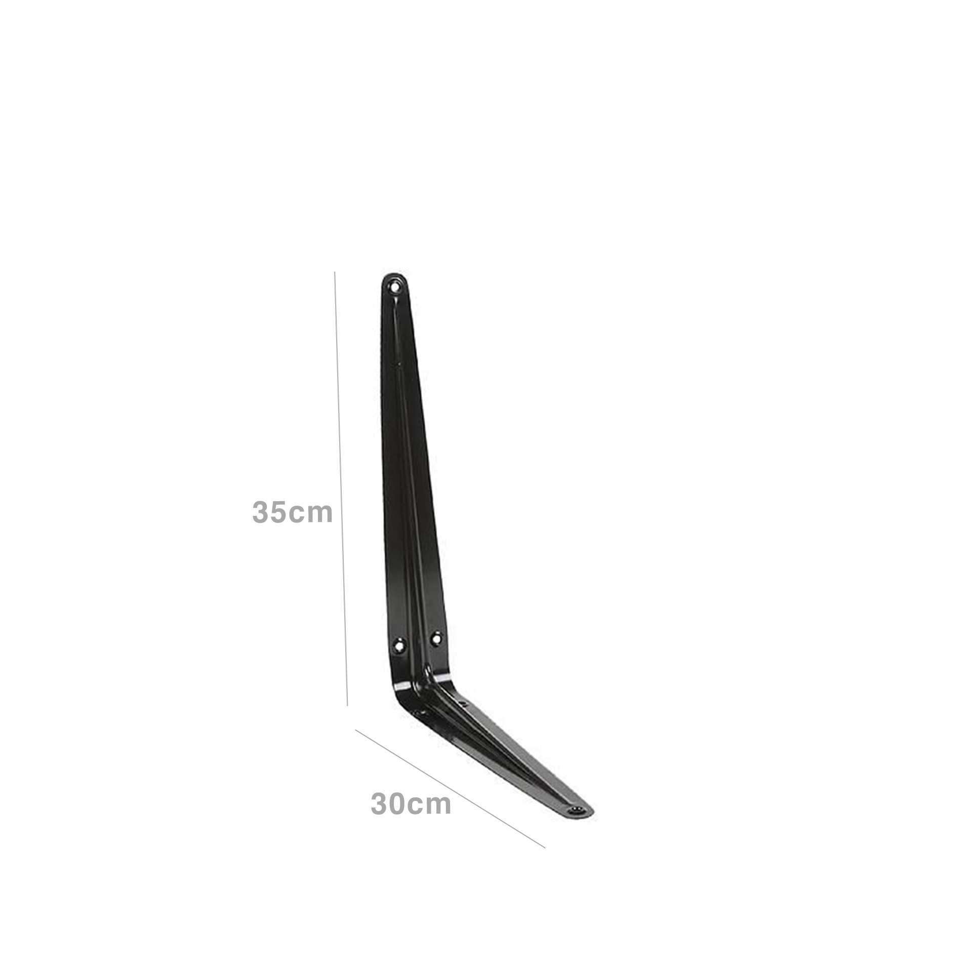 Esquadro Parede Inox Preto 300X350mm