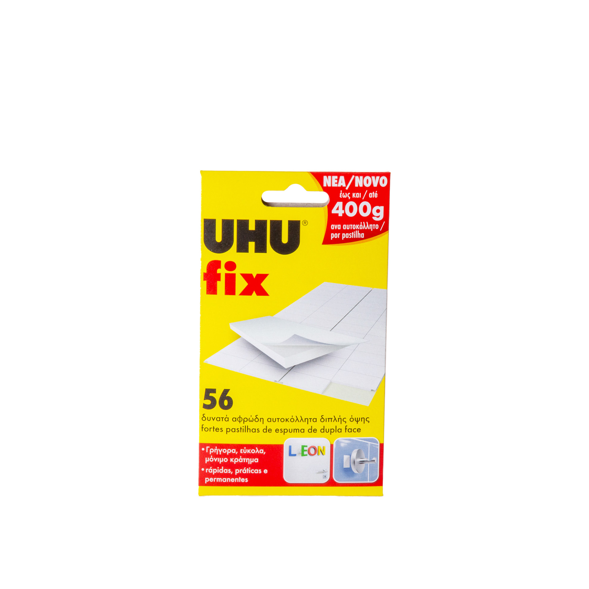 Adesivo Uhu Fix Dupla Face 12X18mm Pack 56
