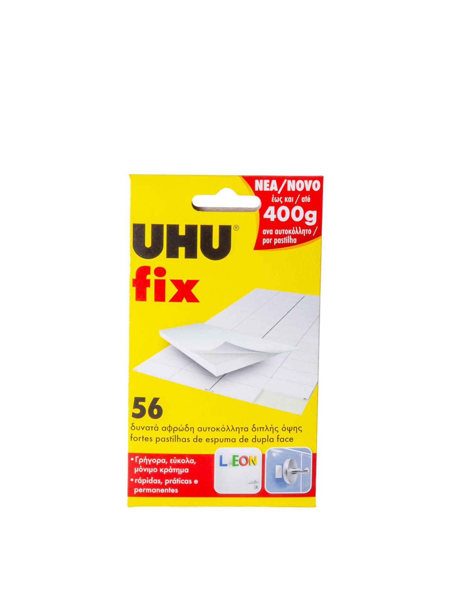 Adesivo Uhu Fix Dupla Face 12X18mm Pack 56