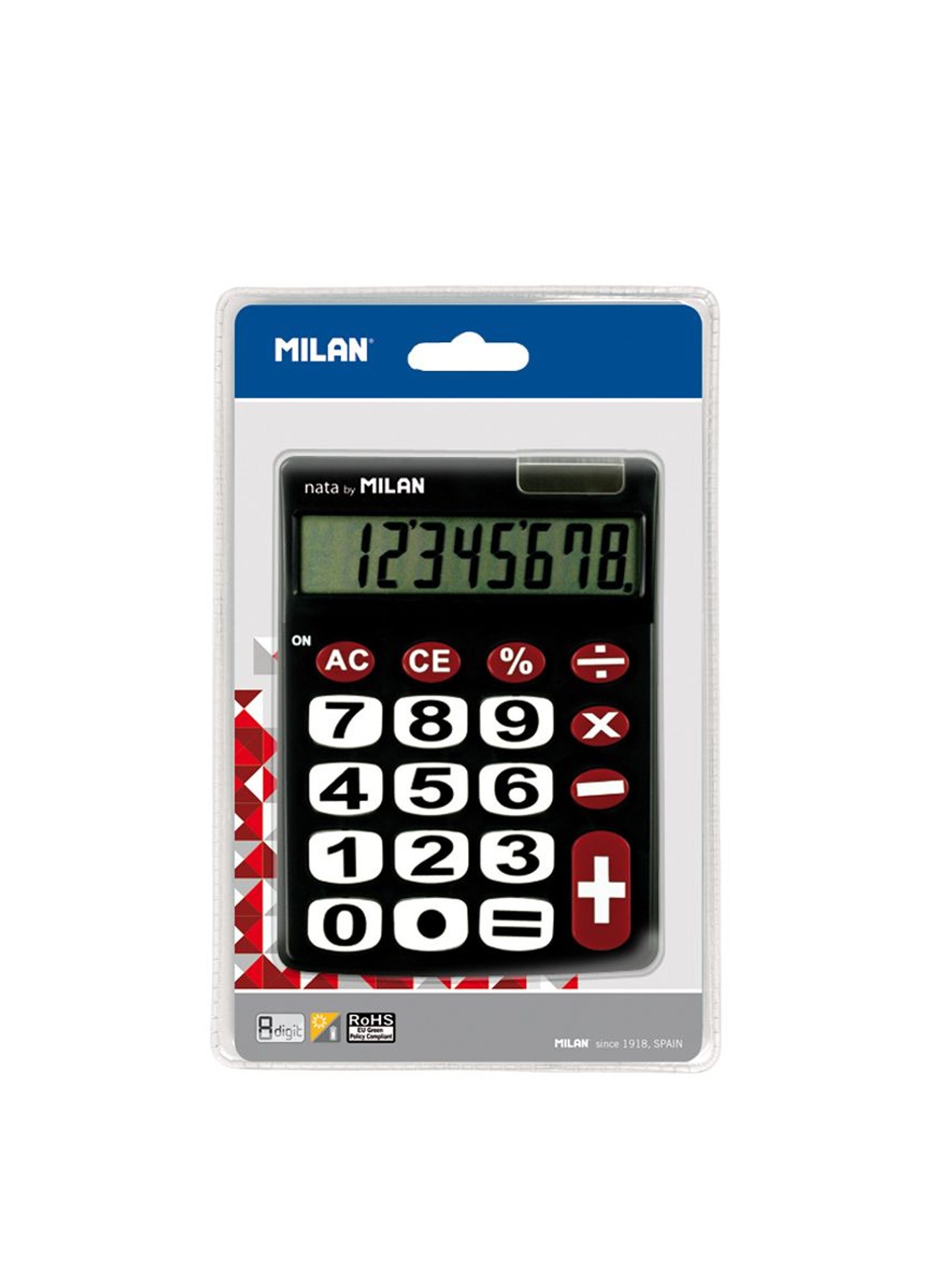 Calculadora Milan Preto 8 Dígitos