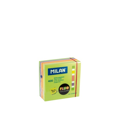 Bloco Notas Aderentes Milan Fluo Multicor 400 Folhas 76X76mm - Image product