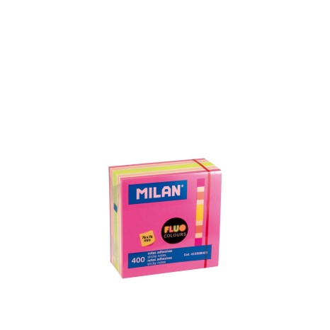 Bloco Notas Aderentes Milan Fluo Multicor 400 Folhas 76X76mm - Image product