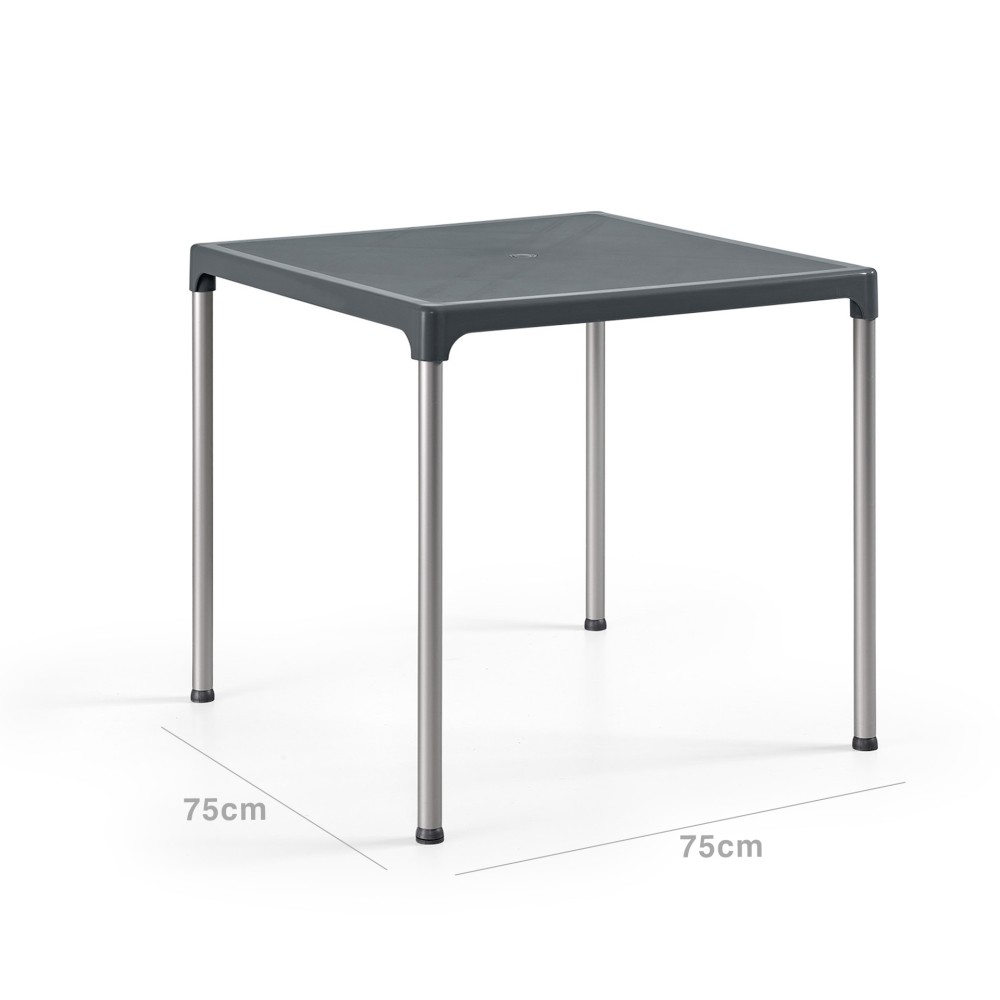 Mesa Ibiza 75X75Cm Antracite