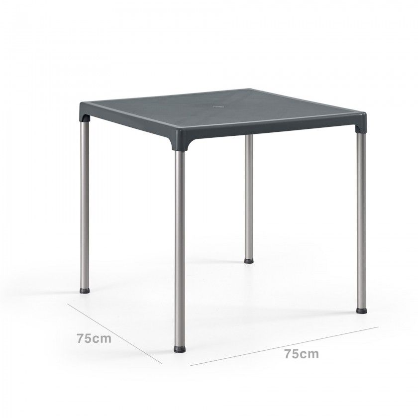 Mesa Ibiza 75X75Cm Antracite