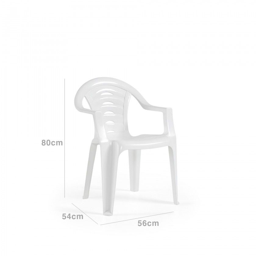 Cadeira Faro 56X54X80Cm Branca Cadeira Faro 56X54X80Cm Branca