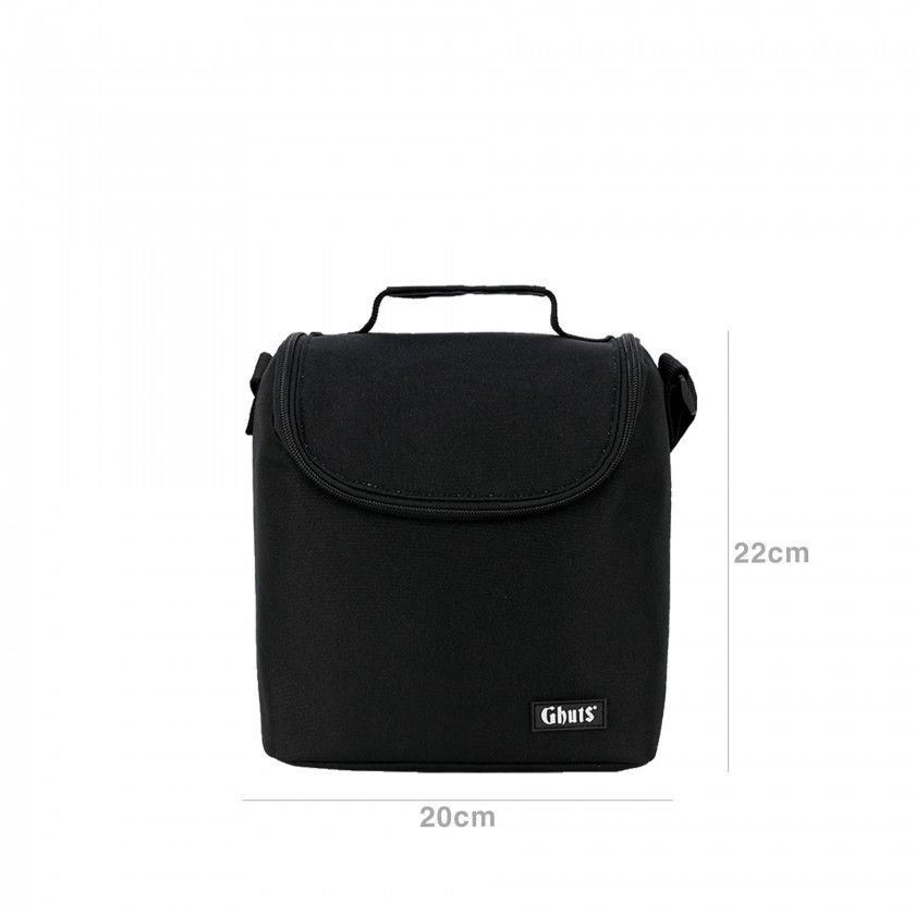 Lancheira Grande Ghuts Black 22X23.5X13.5cm Lancheira Grande Ghuts Black 22X23.5X13.5cm