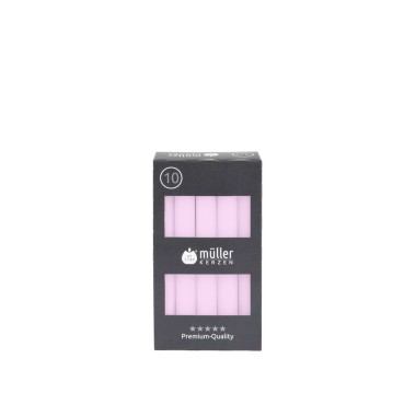 Vela Castiçal 16cm Pack 10 Rosa