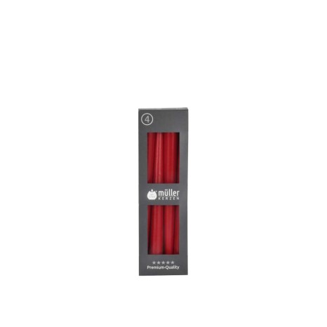 Vela Castiçal Vermelho 24.5cm Pack 4 - Image product