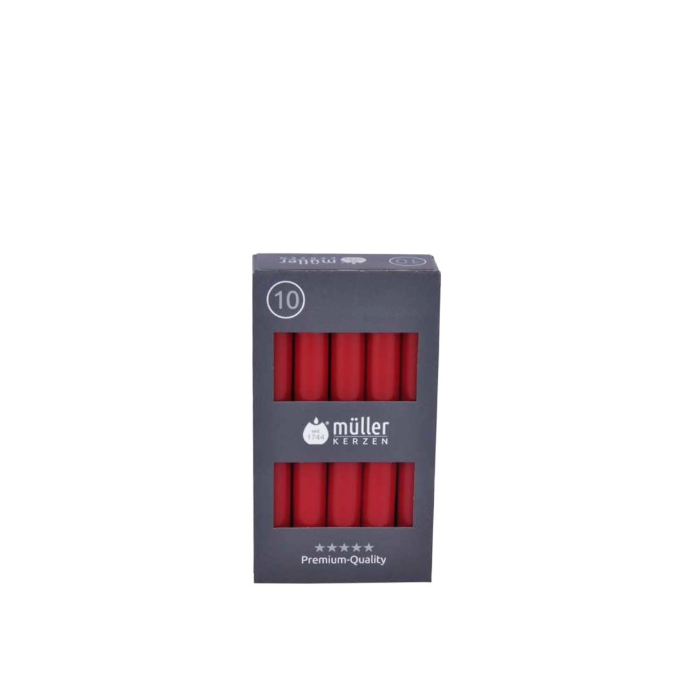 Vela Castiçal 16cm Pack 10 Vermelho