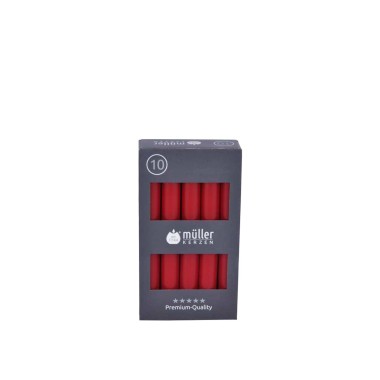 Vela Castiçal 16cm Pack 10 Vermelho