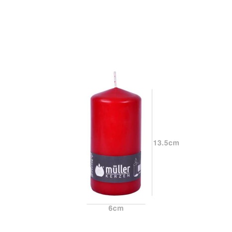 Vela Pilar Vermelho 6X13.5cm - Image product