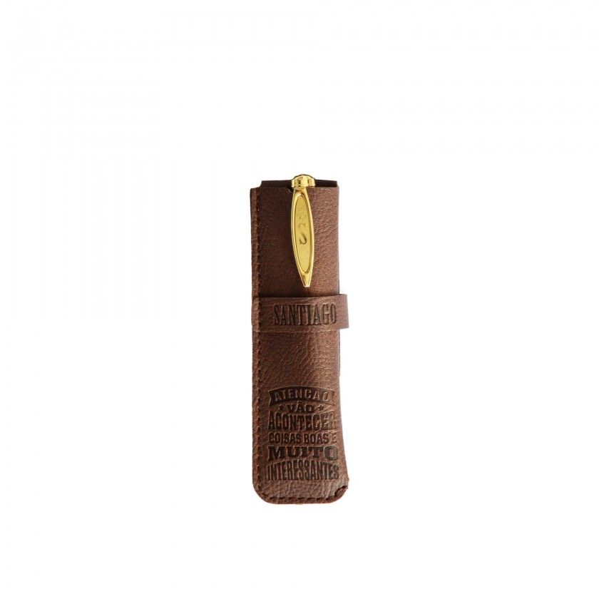 Caneta Bambu com Bolsa Santiago Caneta Bambu com Bolsa Santiago