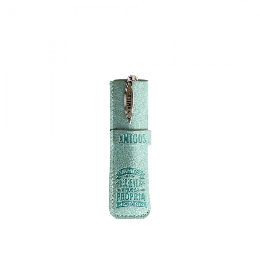 Caneta Bambu com Bolsa Amigos