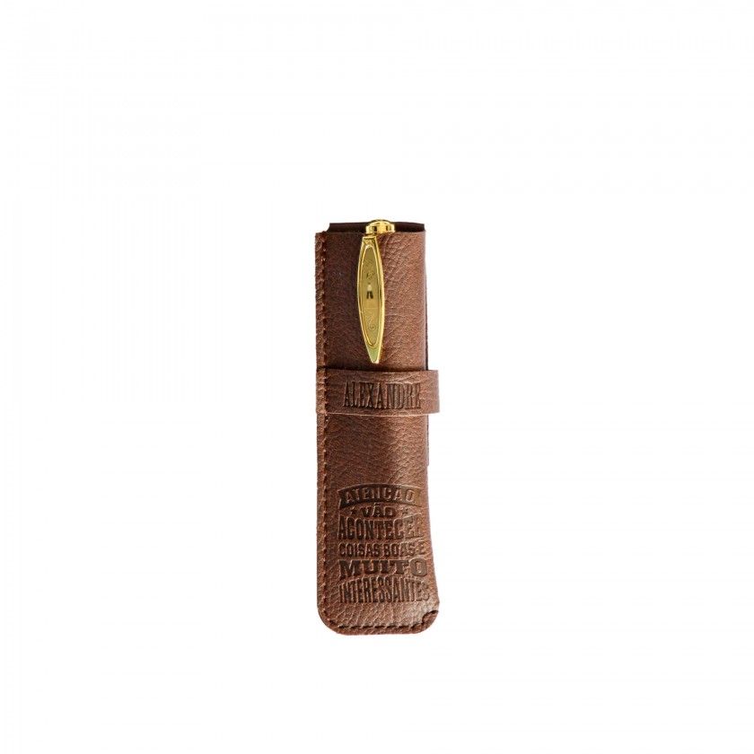 Caneta Bambu com Bolsa Alexandre