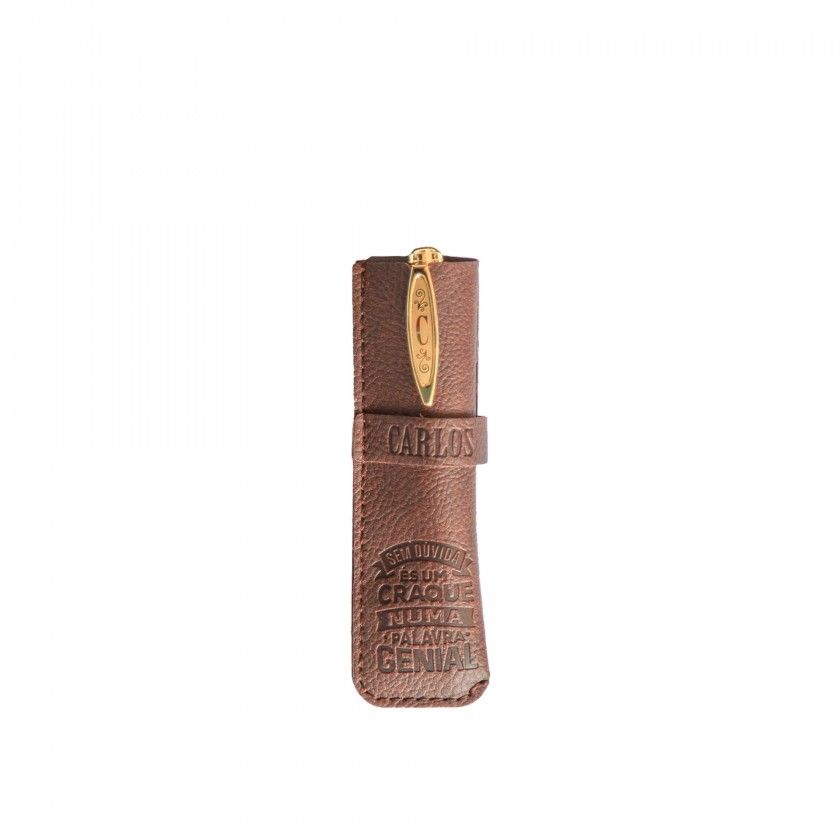 Caneta Bambu com Bolsa Carlos