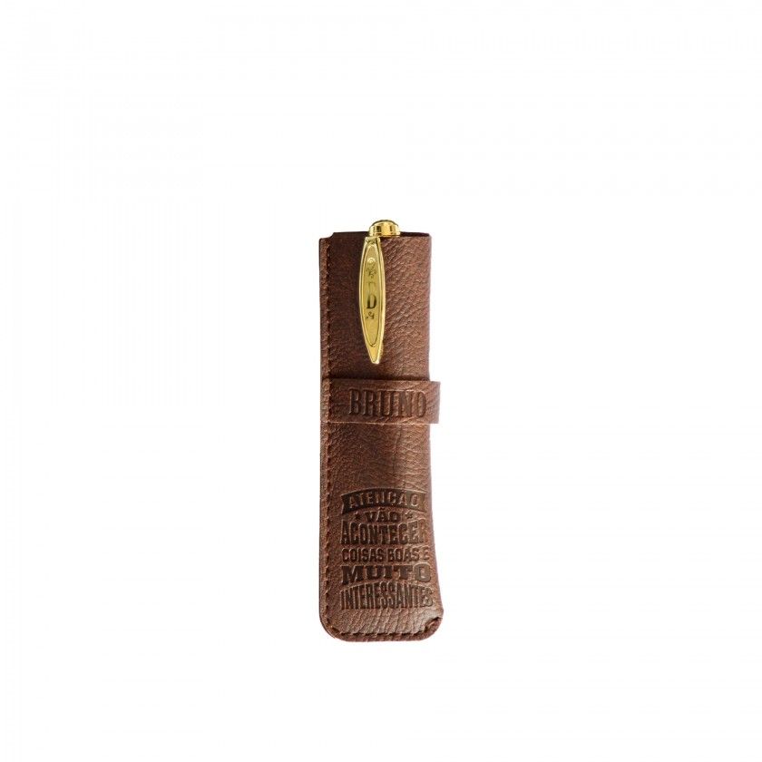 Caneta Bambu com Bolsa Bruno