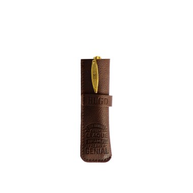 Caneta Bambu com Bolsa Hugo