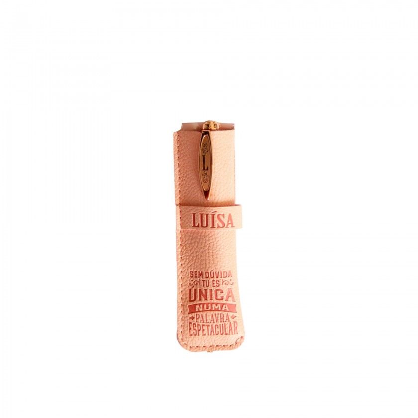 Caneta Bambu com Bolsa Lusa