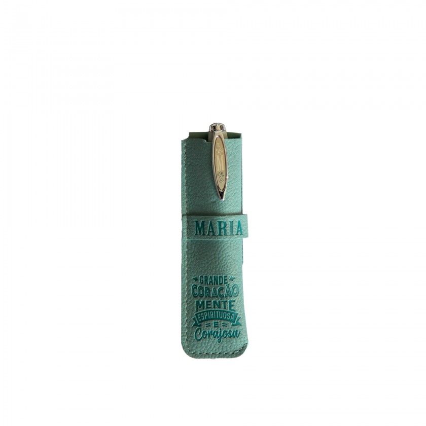 Caneta Bambu com Bolsa Maria