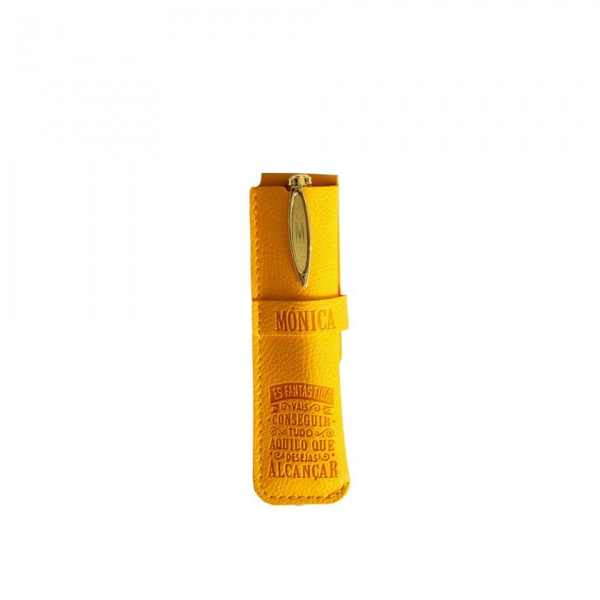 Caneta Bambu com Bolsa Mnica
