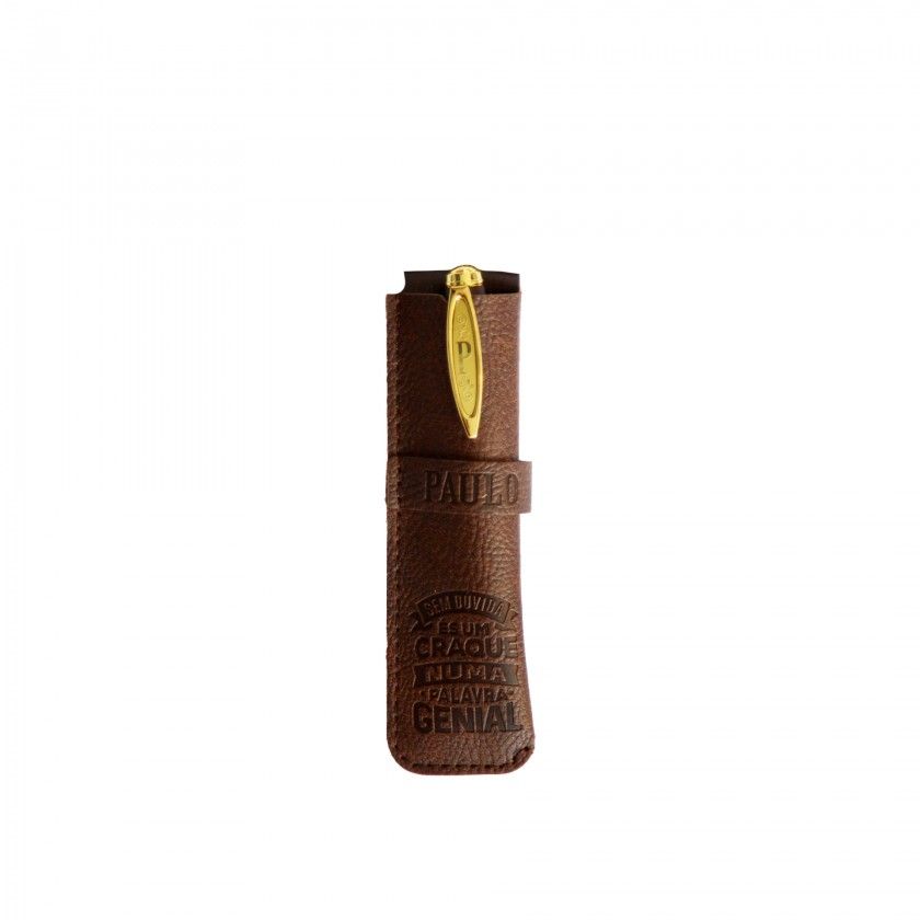 Caneta Bambu com Bolsa Paulo