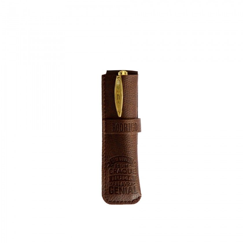 Caneta Bambu com Bolsa Rodrigo Caneta Bambu com Bolsa Rodrigo