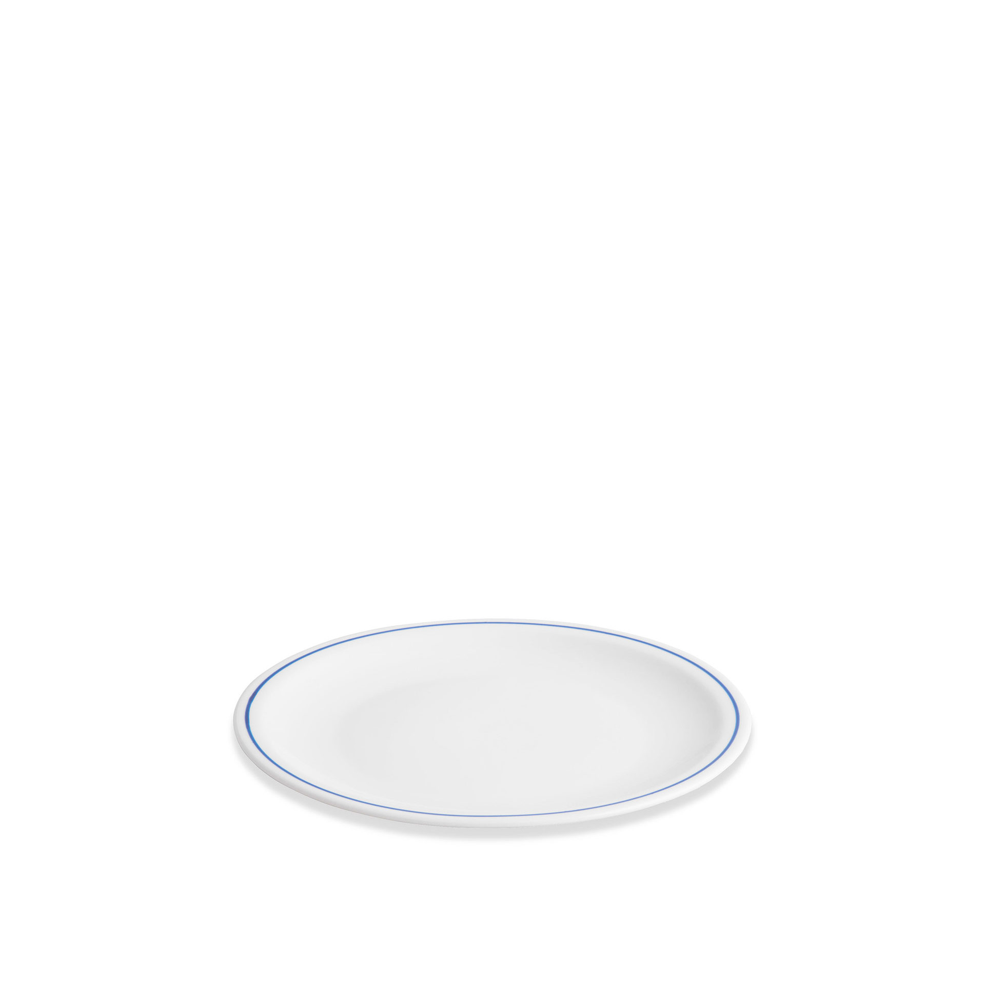 Prato Porcelana Sobremesa Fio Azul 21CM