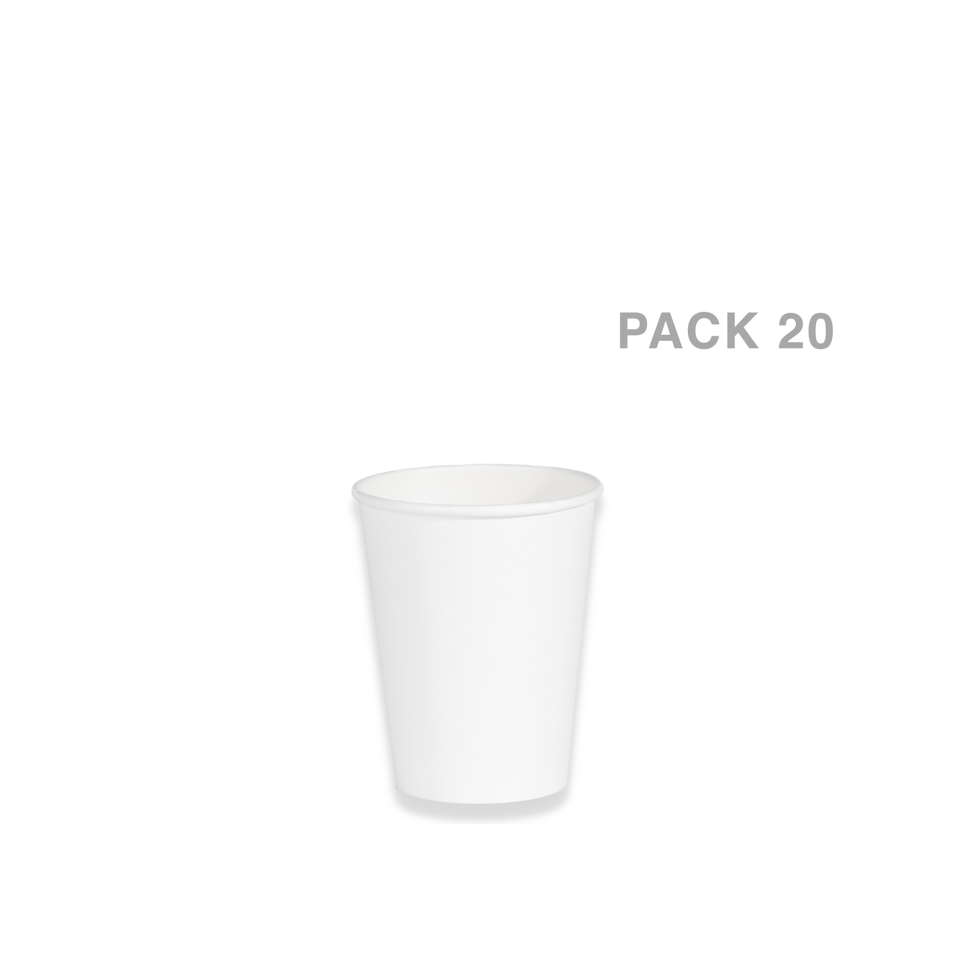 Copo Cartão Branco 270ML Pack 20