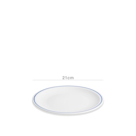Prato Porcelana Sobremesa Fio Azul 21CM - Image product