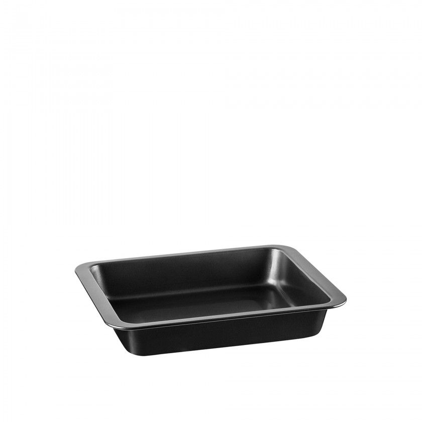 Assadeira Antiaderente Preta 28X22X4CM Assadeira Antiaderente Preta 28X22X4CM