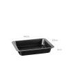 Assadeira Antiaderente Preta 28X22X4CM Assadeira Antiaderente Preta 28X22X4CM