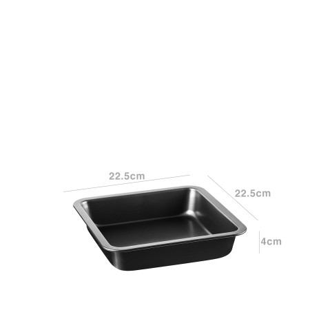 Assadeira Antiaderente Preta 22.5X22.5X4.5CM - Image product