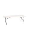 Mesa Dobrável Plástico Julieta Branco 220X68X72cm Mesa Dobrável Plástico Julieta Branco 220X68X72cm