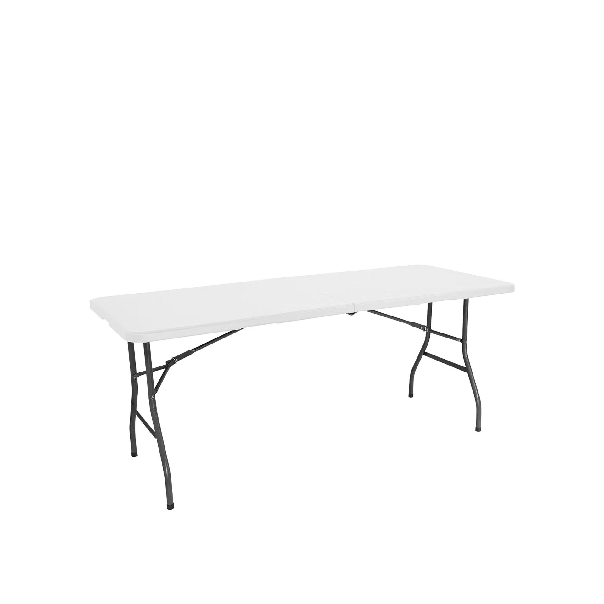 Mesa Dobrável Plástico Julieta Branco 180X70X74cm