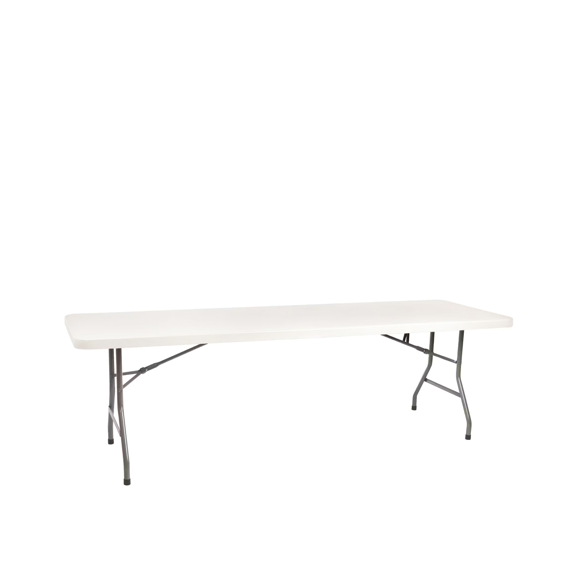 Mesa Dobrável Plástico Julieta Branco 220X68X72cm
