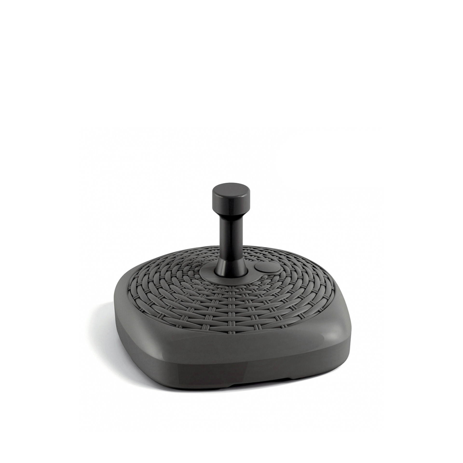 Base Guarda Sol Plástico Rattan Cinzento 12l