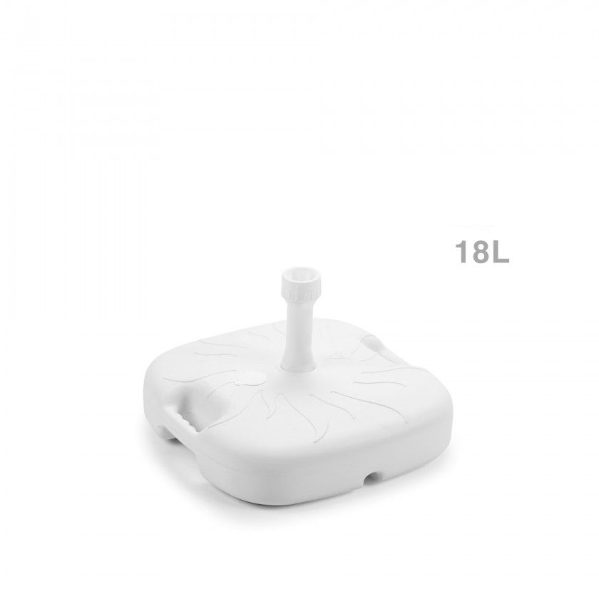 Base Guarda Sol Plstico Branco 18l 44X44X12cm