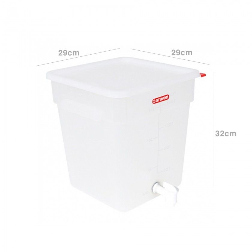 Caixa Hermtica com Torneira 18L 29X29X32cm