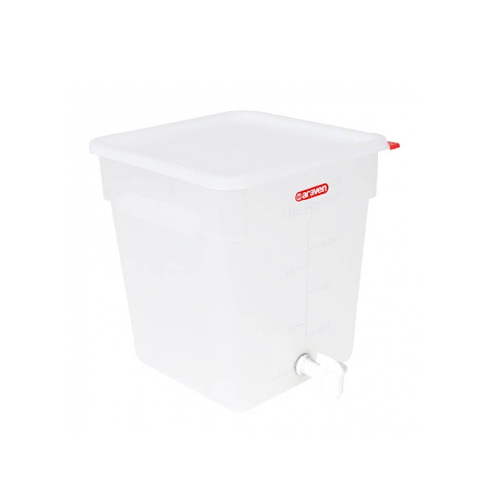 Caixa Herm�tica com Torneira 18L 29X29X32cm