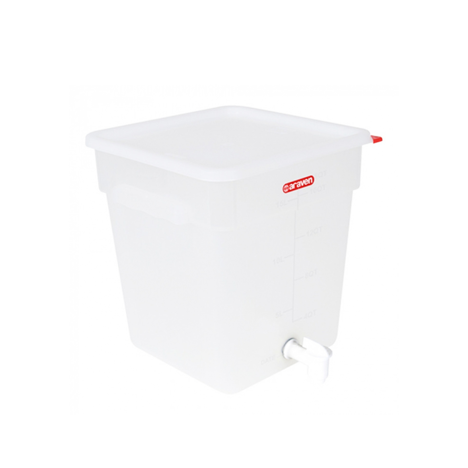 Caixa Hermética com Torneira 18L 29X29X32cm